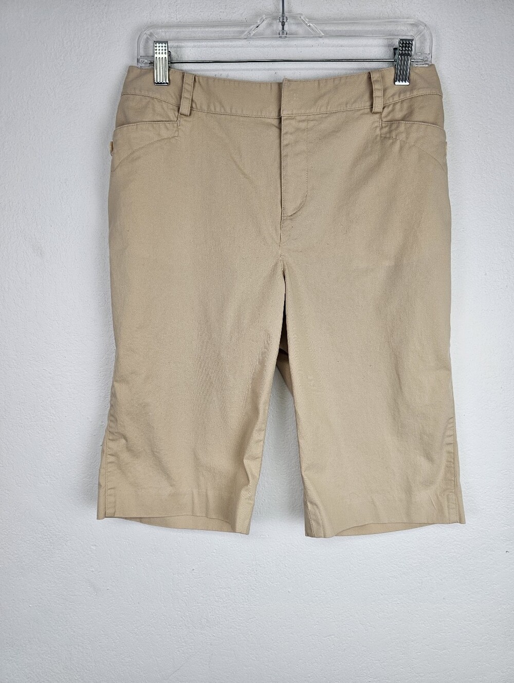 Lauren Ralph Lauren Capri Pants Cotton Blend Zip Front Sz 6 Classic Coastal